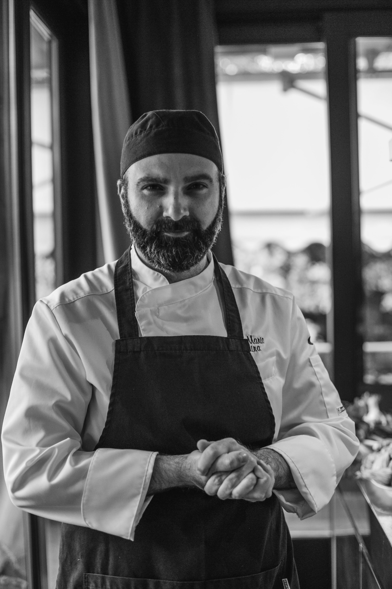 Chef Mario Traina in the kitchen